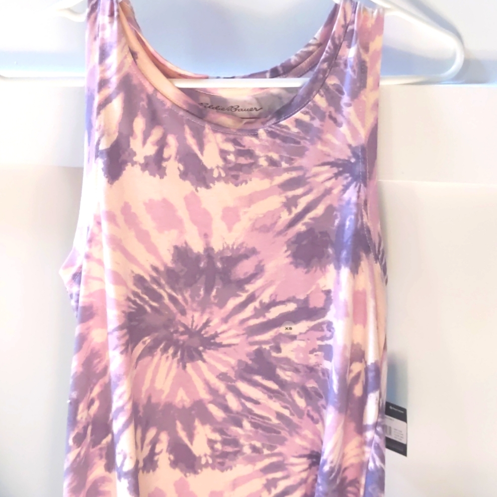 Maxi dress for summer | Eddie Bower purple tie die